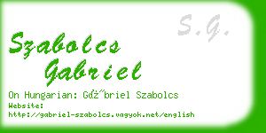 szabolcs gabriel business card